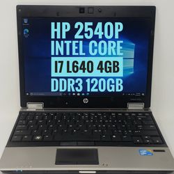 HP 2540p Windows 10 Mini Laptop 