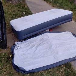 2- Intex Brand 12"  Twin Air Beds With Built In Pump ( Uses USB Cord. )