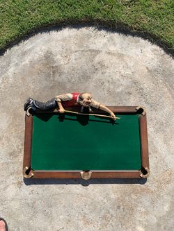 Vintage Looking Pool Table Art