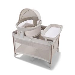 4-in-1 Baby Playpen & Travel Crib w/ Bassinet + Diaper Changer (Graco)