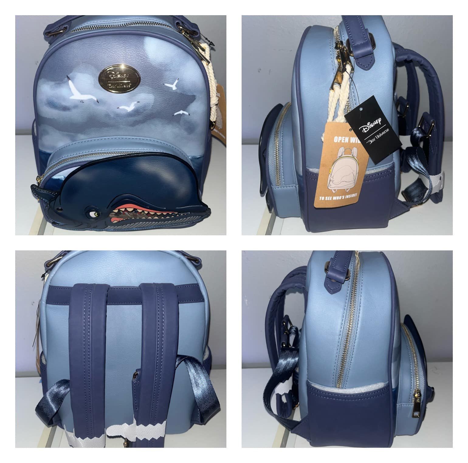 DISNEY OUR UNIVERSE Pinocchio Monstro BL Exclusive Mini Backpack (NWT)