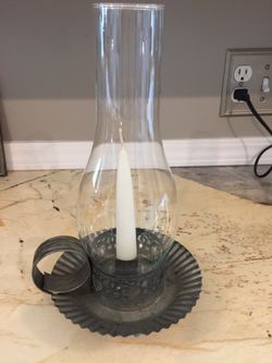 Victorian / Farmhouse Style Hurricane Candle Holder