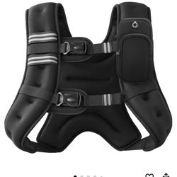 Weighted Vest 15Lb Weight Vest W/Reflective Stripe for Workout Strength Training