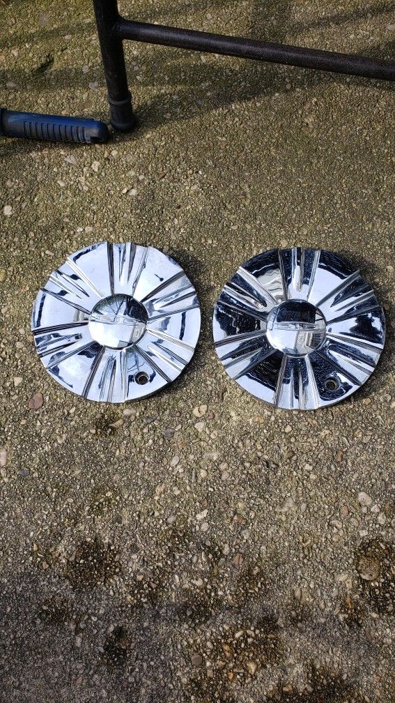 2 Dip D36 Phoenix Chrome Wheel Rim Center Cap C10D36C (contact info removed)0F-1