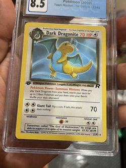 **SOLD** Pokemon Dark Dragonite 1stEd Cgc 8.5 Graded