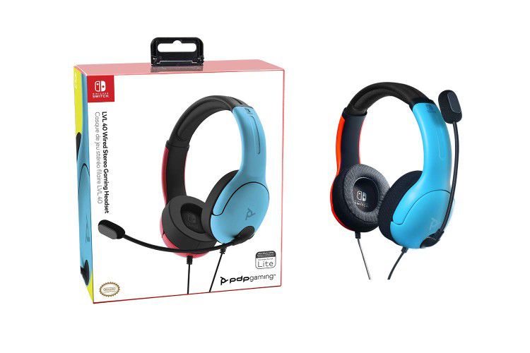 Mobile Fun PDP LVL40 Nintendo Switch LVL40 Wired Headset - Blue/Red for  Sale in Palmdale, CA - OfferUp