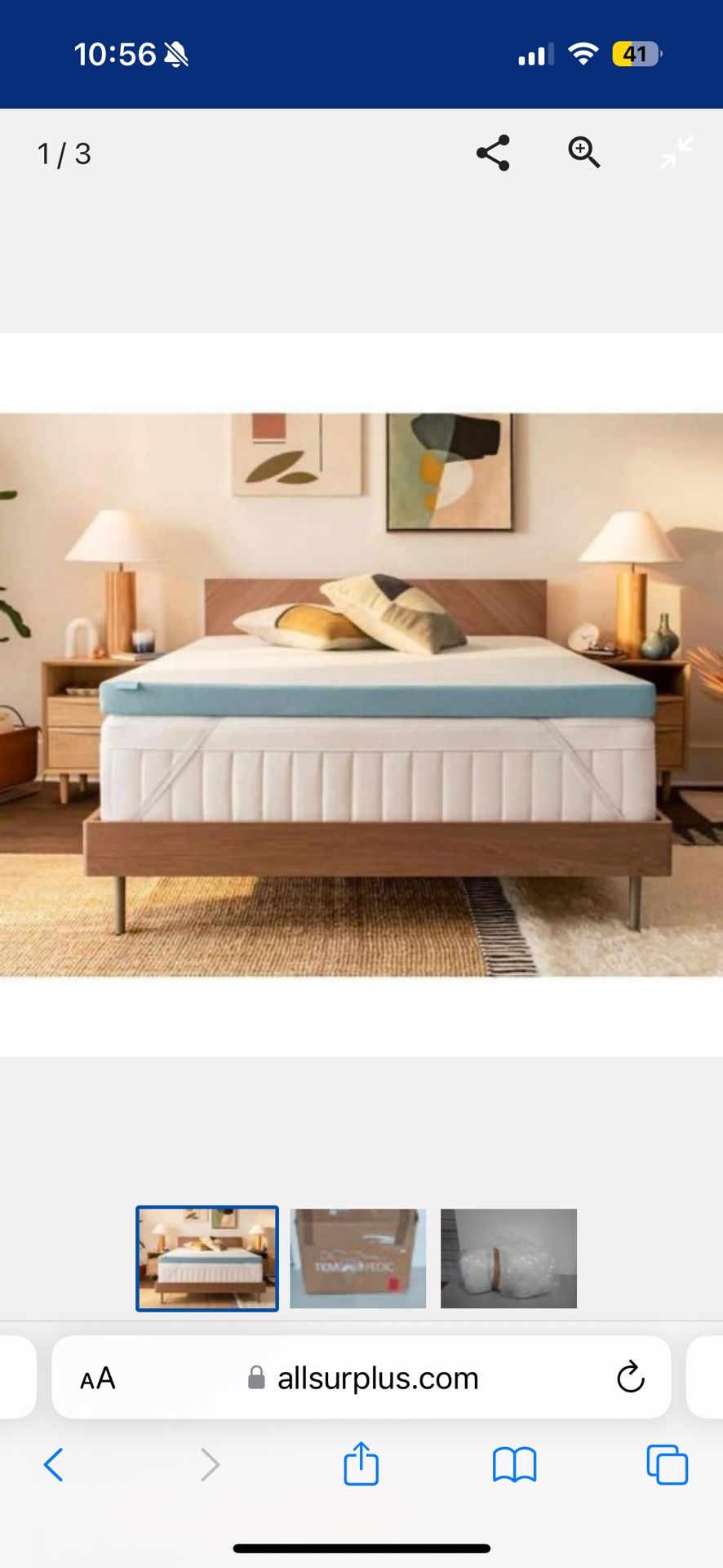 Tempur Pedic TEMPUR Adapt Cooling 3 Inch Full Mattress