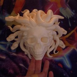 Medusa Skull Sculpture