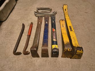 Pry bar nail puller tools