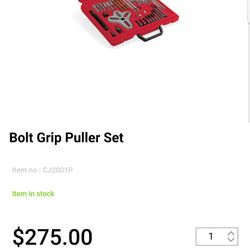 Snap On Bolt Grip Puller Set