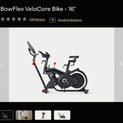 Bowflex Velocore Bike "16
