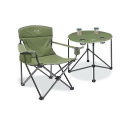 Uline Folding Camp Chair and Table Set