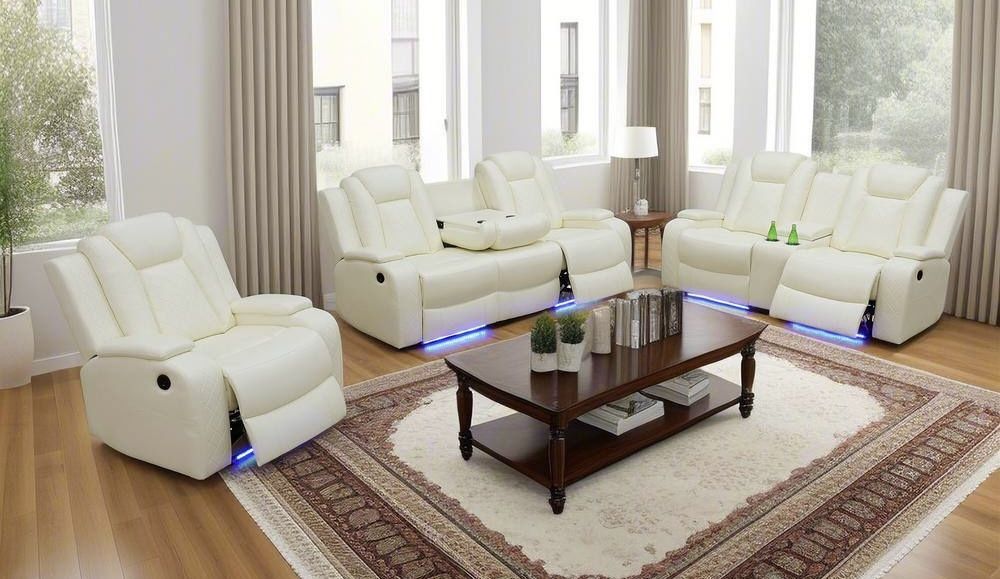 đź’ĄFREE DELIVERYđź’ĄBrand New POWER, LED, USB 3PC Reclining Sofa Loveseat Chair Set