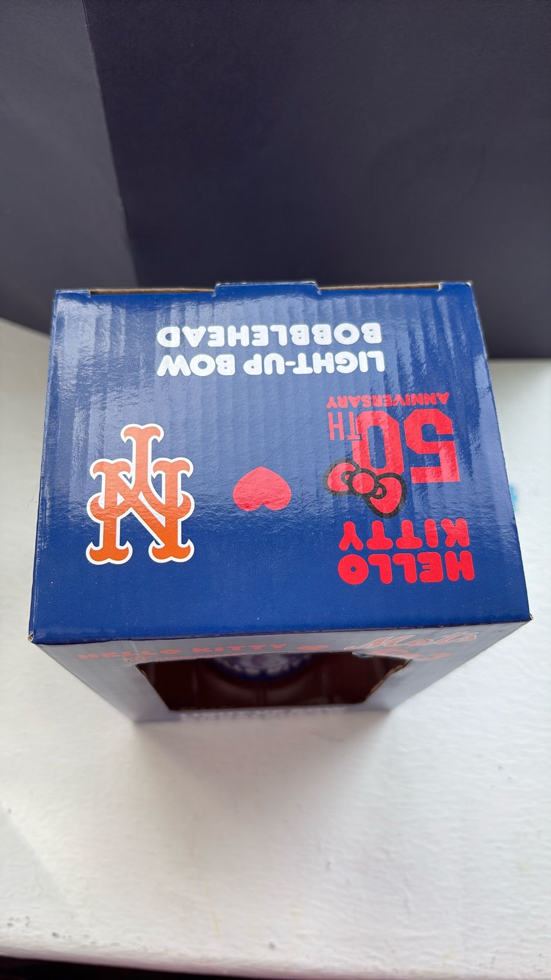 Hello Kitty NY Mets Light Up Bow Bobble Head
