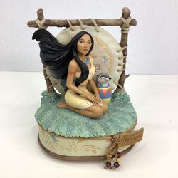 1995 Disney Pocahontas Music Figurine Box 