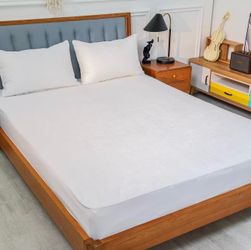 ULTRA SOFT 100% COTTON WATERPROOF TERRY MATTRESS PROTECTOR COVER