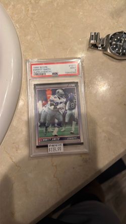 1990 Score Emmitt Smith Rookie PSA 9 Mint