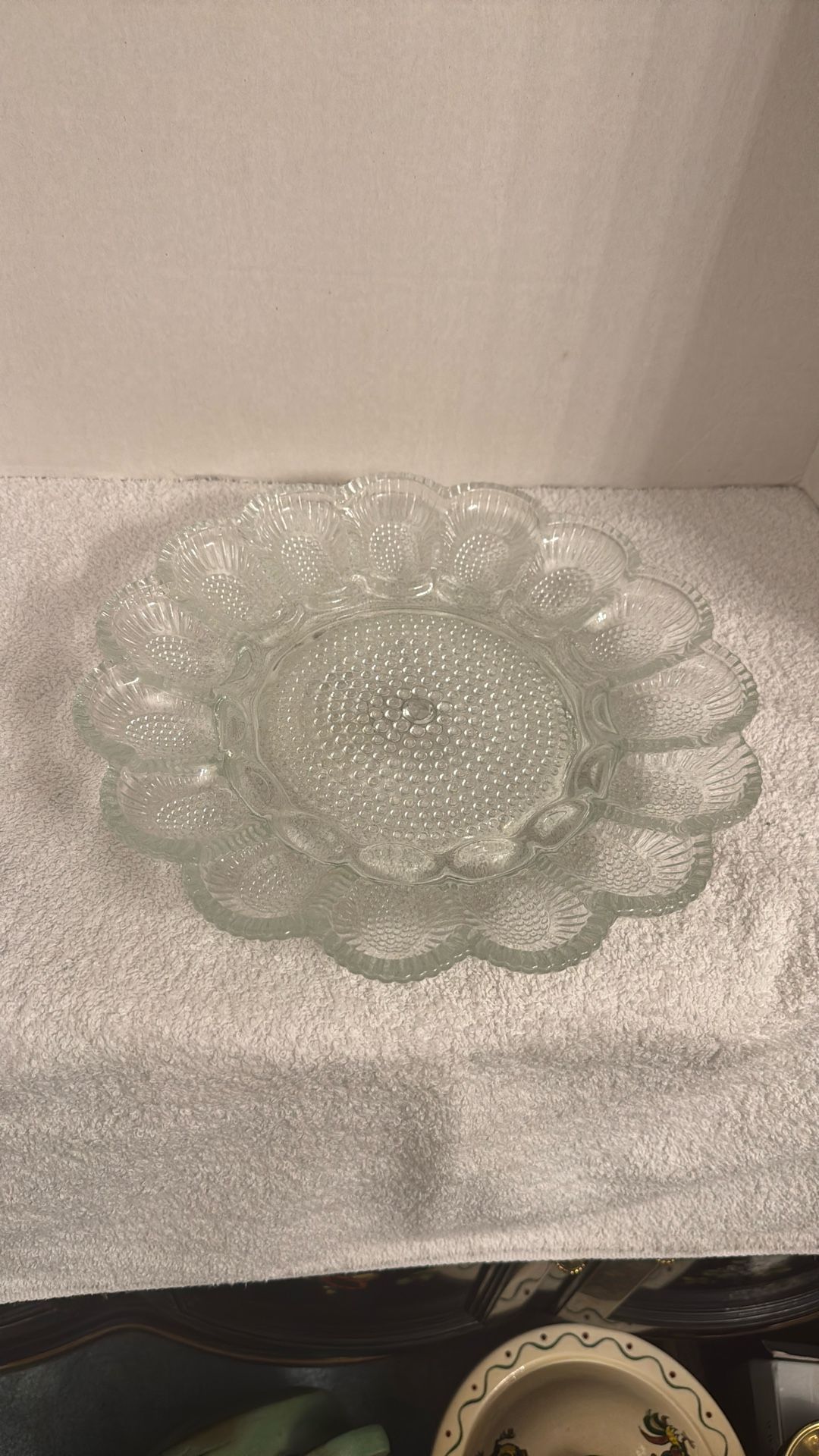 Vintage Glass Egg Holder
