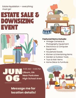 Garage Sale / Estate Sale - June 6 - Lilburn, GA