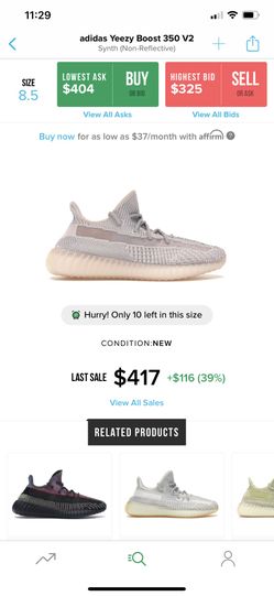 Yeezy Synth 8.5 DeadStock