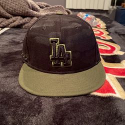 Men's New Era Black Los Angeles Dodgers 2018memorial Day Weekend Service Cap