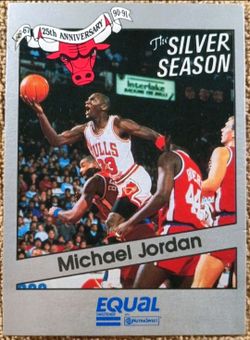 1991 Star Equal #1 MICHAEL JORDAN The Silver Season 25th Anniversary Set Bulls