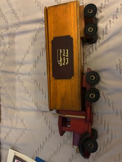 Wooden semi-truck