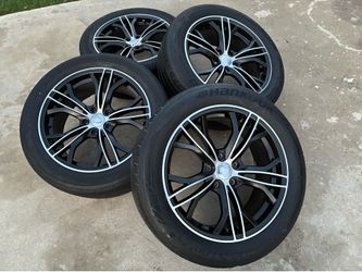 rims 20 black 5 Lugs wheels 5x5 Fits C10 grand Cherokee Suburban Tahoe Silverado Impala Caprice Blazer Astro Sierra Yukon Durango