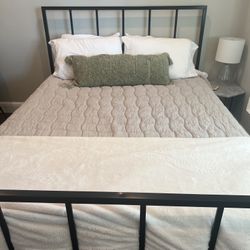 Queen Mattress + Bed Frame – Excellent Condition - Bundle Pricing! 