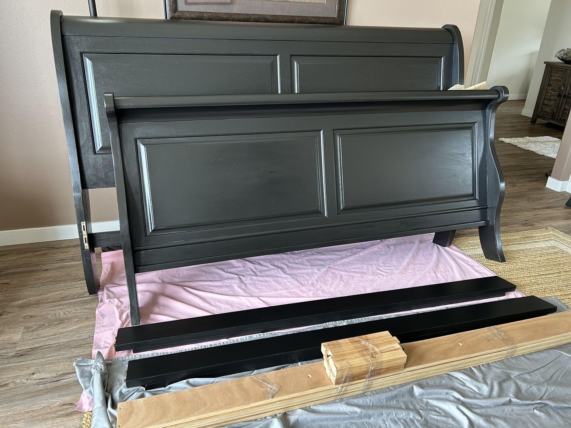 King Size Sleigh Bed Frame