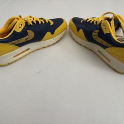 Nike Air Max 1 PRM , Men’s Size 13 Yellow Navy Sneakers Shoes NWOB 