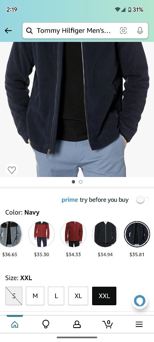 Tommy Hilfiger Men's Classic Zip Front Polar Fleece Jacket