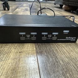 4 Port USB DisplayPort KVM Switch