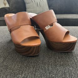 Tan Platform Sandals