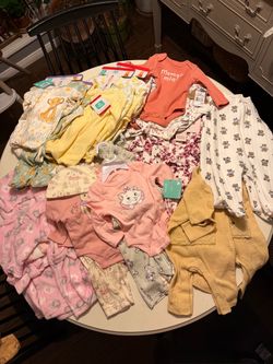 Baby Girl (Twins) Clothing Bundle Lot – 20+ Pieces – Disney, Onesies, Outfits – $75 OBO