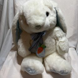 Vintage Large Easter Bunny Rabbit Plush 21 In White Stuffed Animal By Chosun