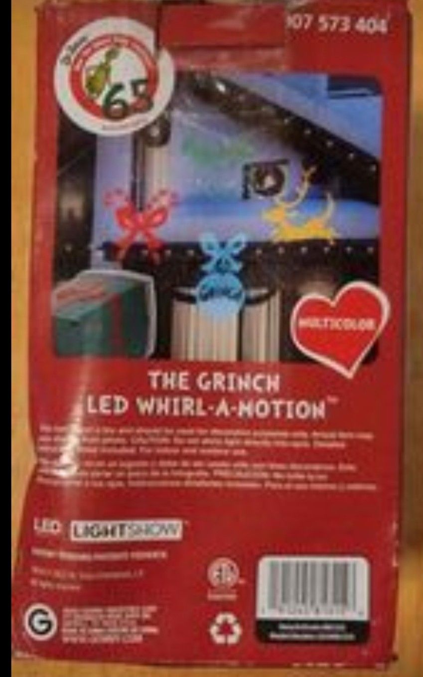 Holiday Accents Gemmy The Grinch Lightshow Projector Christmas Indoor/Outdoor Decoration, Multicolor