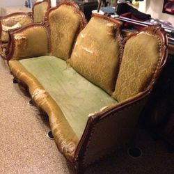 Antique Italian Rococo Couch and Chair Frames