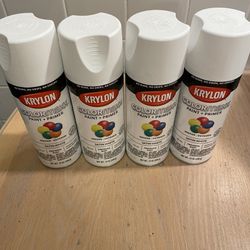 4 Cans White Spray Paint