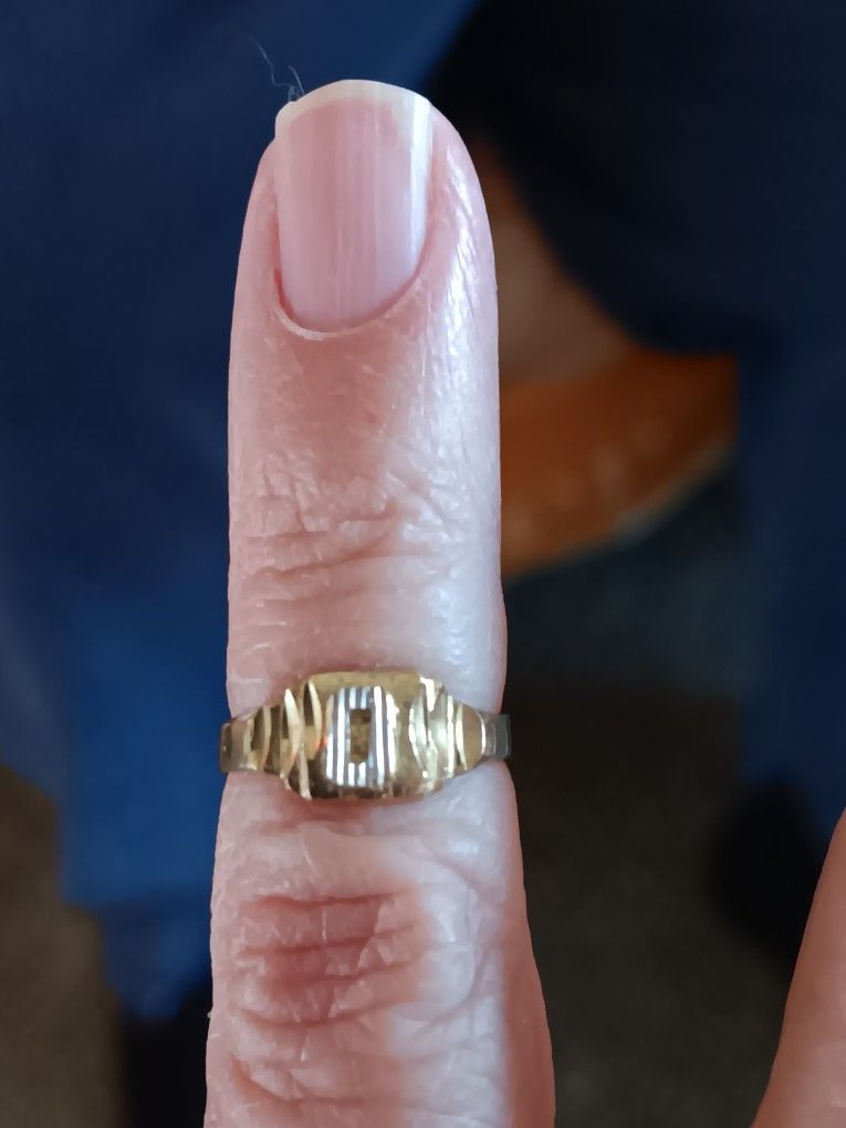 10k Baby ring