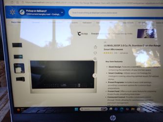 New in box lg microwave mvel2033f. $449 at walmart