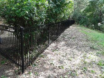 Iron fence as well...