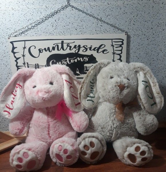 Personalized Plush Easter Bunny