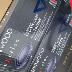 Kenwood Excelon 12" Subwoofer Pancake Pair 