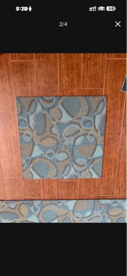NEW carpet tile with rubber back