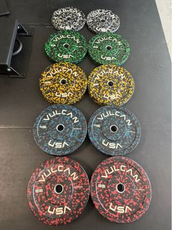 Vulcan Alpha Bumper Plate Set - 340lbs