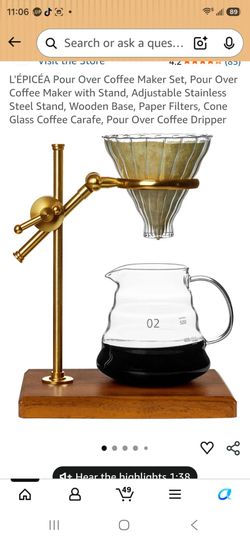 Pour over coffee maker
