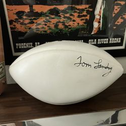 NFL Tom Landry Autographed Football 