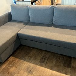 Gray Sectional Sleeper Sofa – Good Condition – Move Out Sale