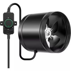 Intertek Inline Induction Fan ZTF-A200 8" 120V 42W HVAC Vent Booster Exhaust Fan